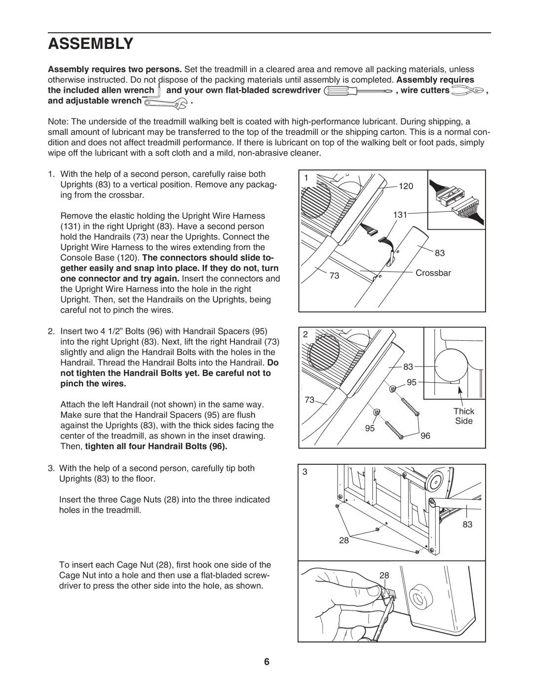 NordicTrack NTL27005.0 user manual Assembly 