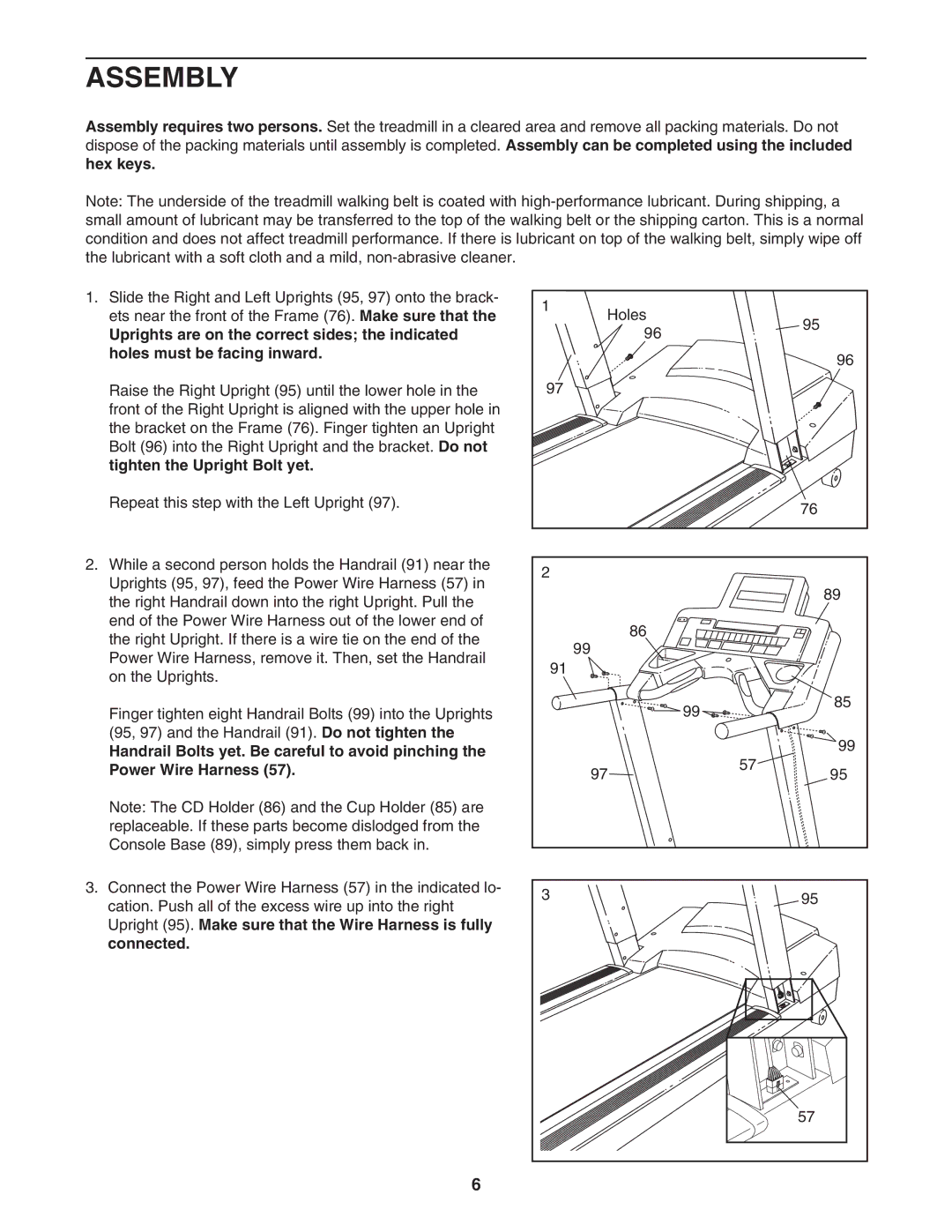 NordicTrack NTL29105.1 manual Assembly 