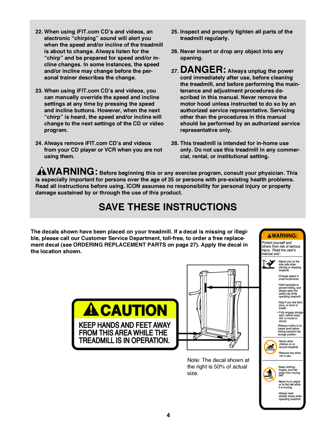 NordicTrack NTL99020 manual 