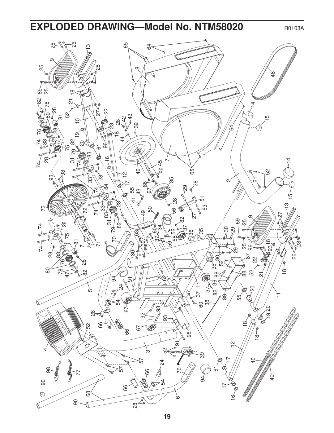 NordicTrack NTM58020 user manual 