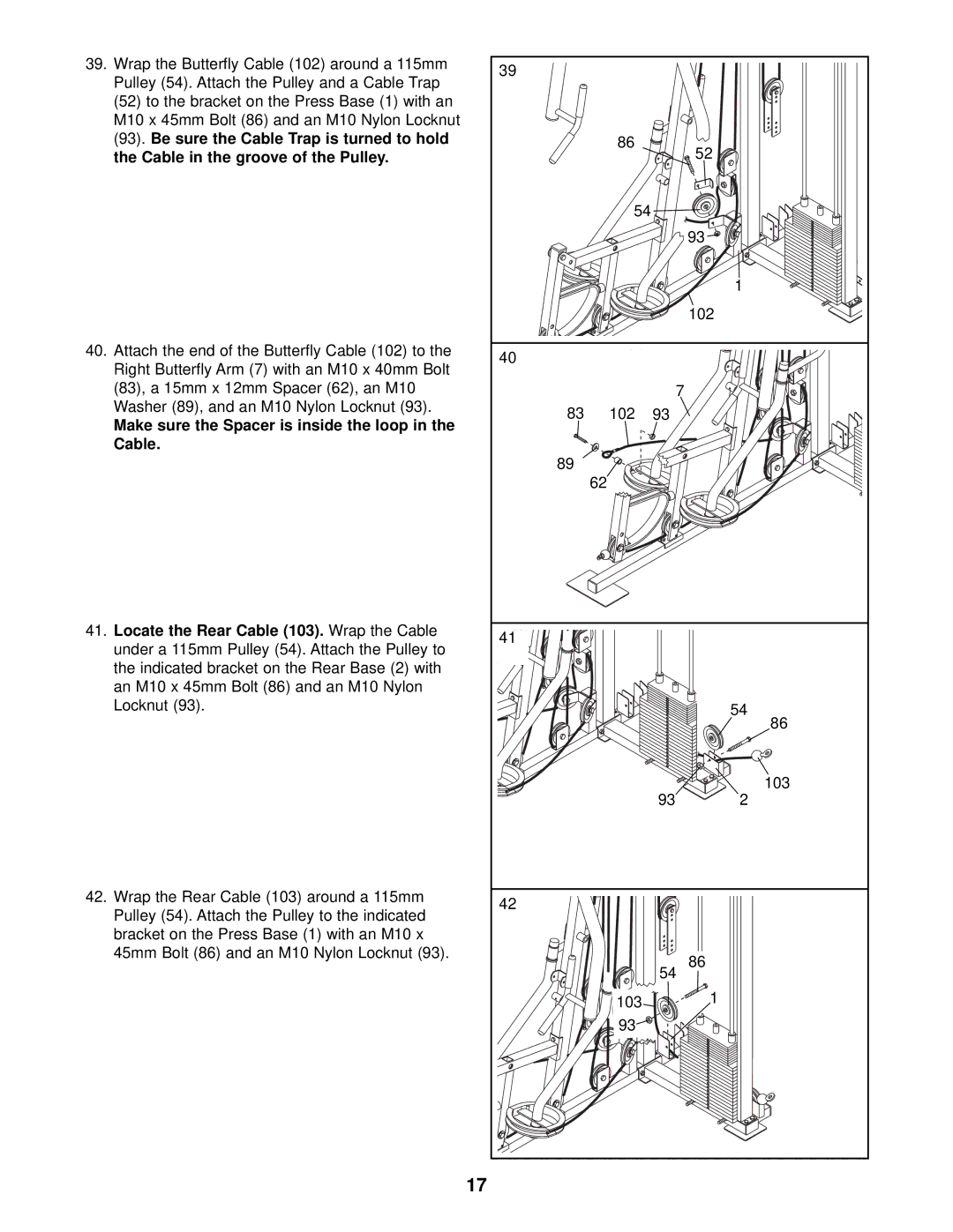 NordicTrack NTSY59210 user manual 