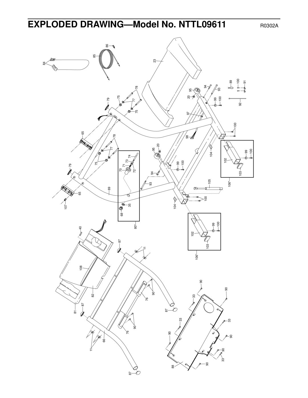 NordicTrack NTTL09611 manual Model No 