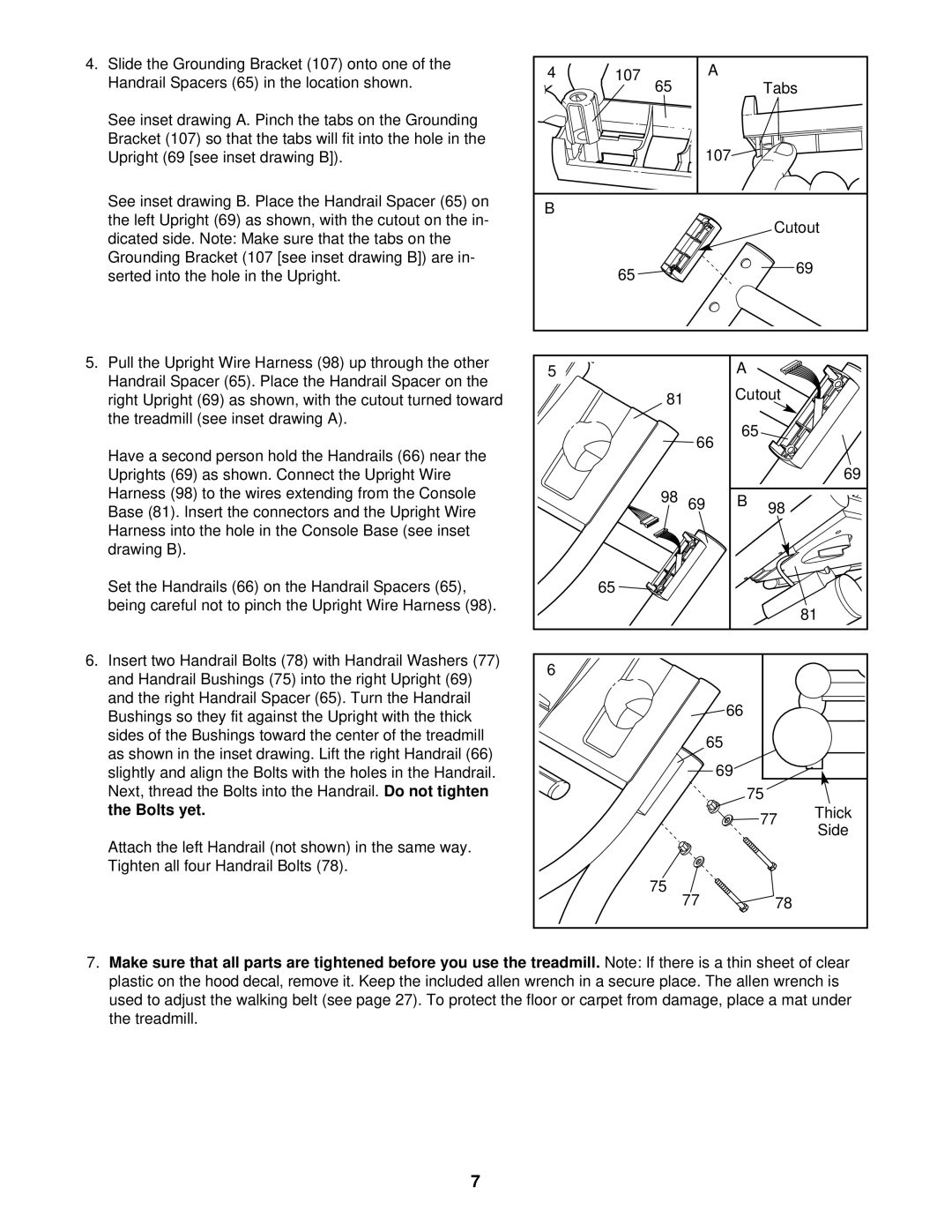 NordicTrack NTTL10610 manual 