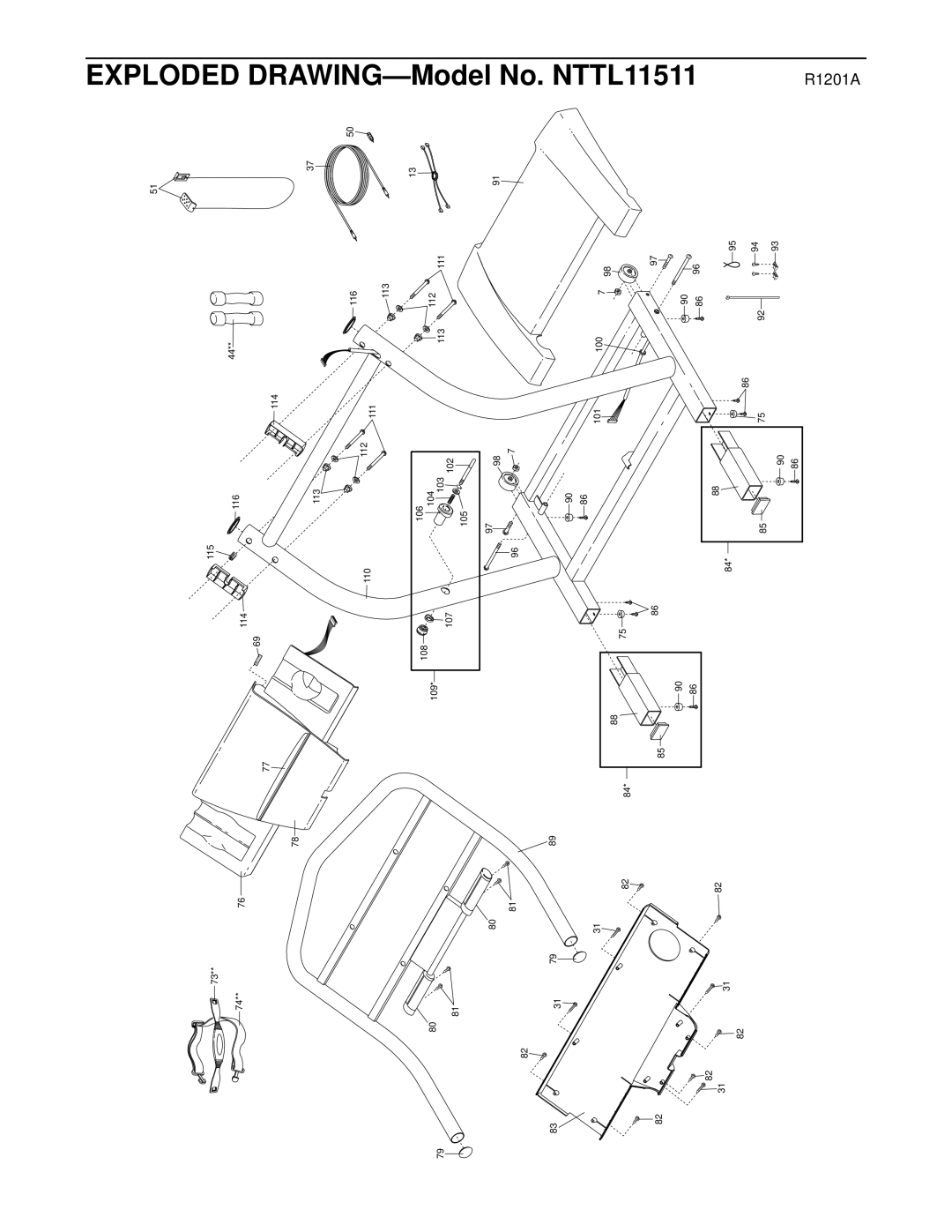 NordicTrack NTTL11511 user manual Model No 