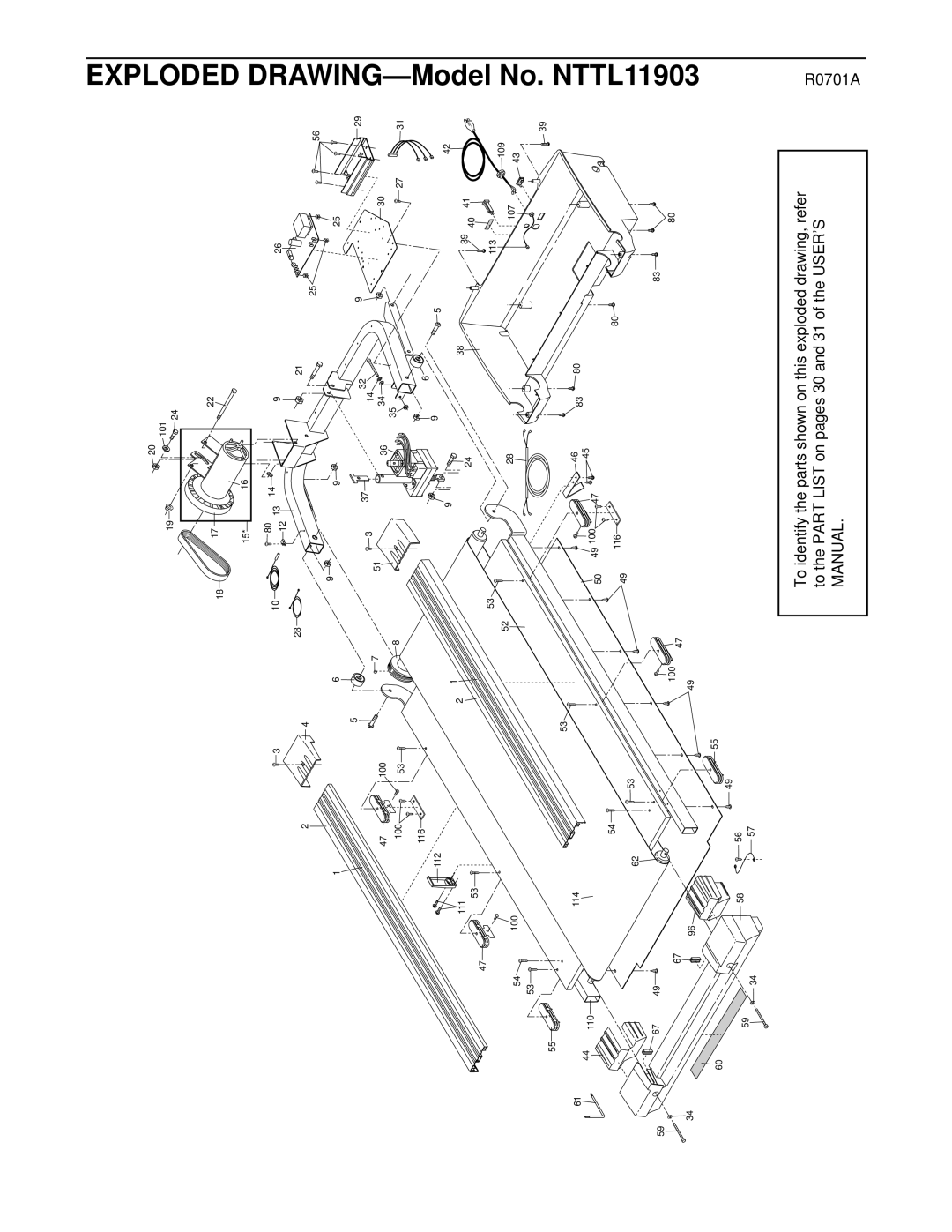 NordicTrack user manual Model No. NTTL11903 