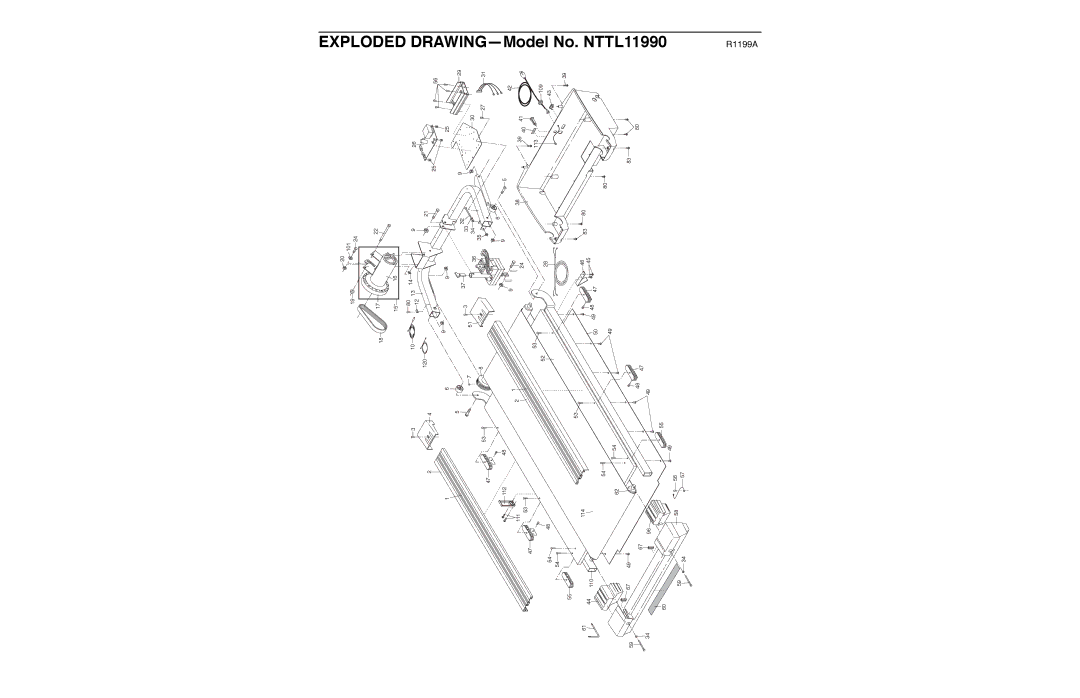 NordicTrack NTTL11990 manual Exploded 