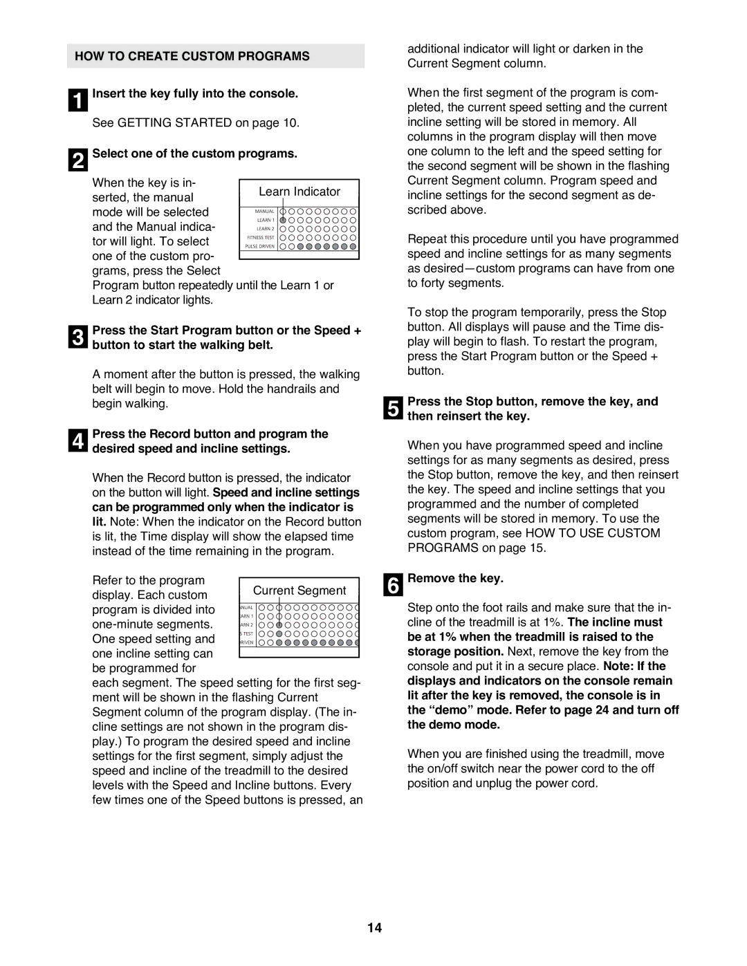 NordicTrack NTTL11993 user manual HOW to Create Custom Programs 