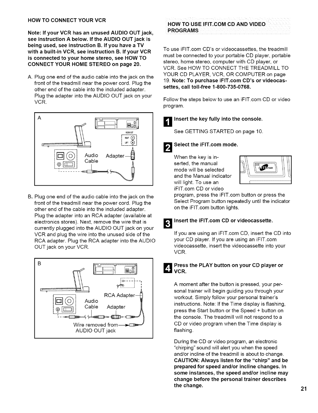 NordicTrack NTTL11994 user manual HOW to Connect Your VCR, HOW to USE IFIT,COM CD and Video Programs 