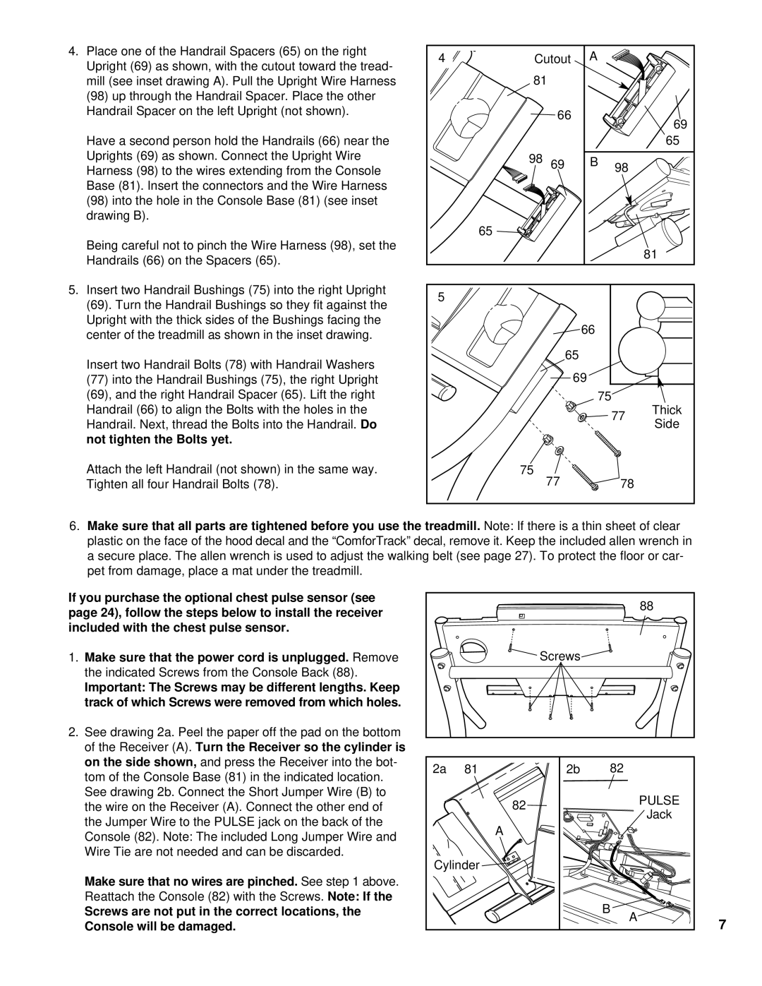 NordicTrack NTTL11994 user manual Pulse 