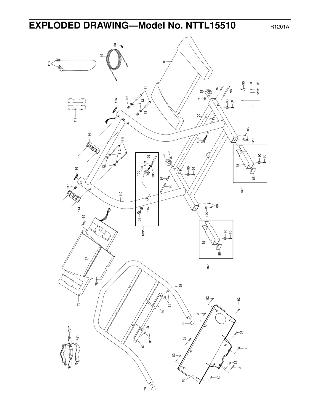 NordicTrack NTTL15510 manual Model No 