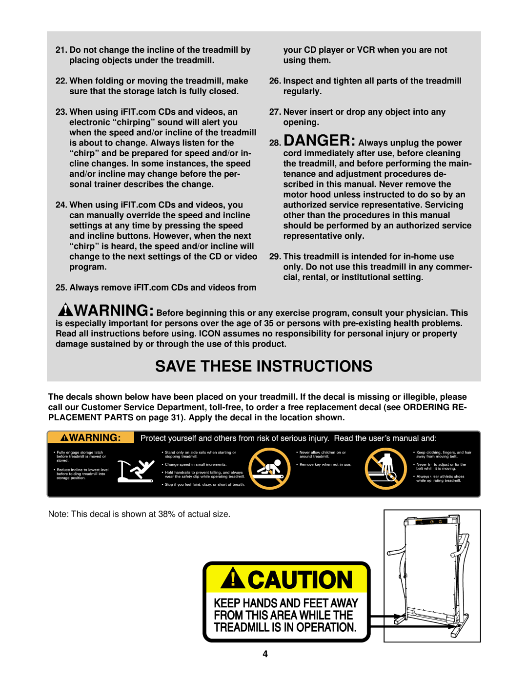 NordicTrack NTTL16901 manual 