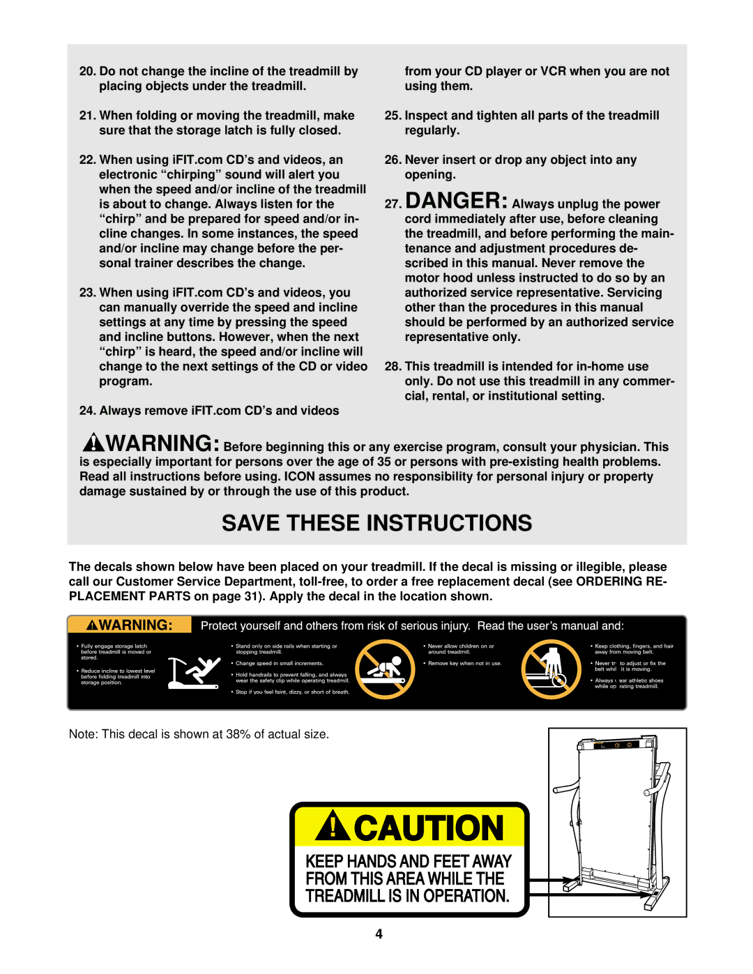 NordicTrack NTTL17900 user manual 