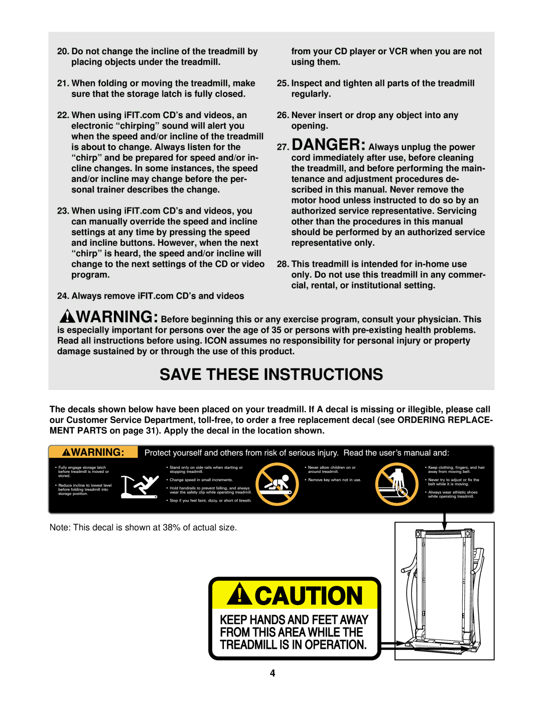 NordicTrack NTTL18991 manual 