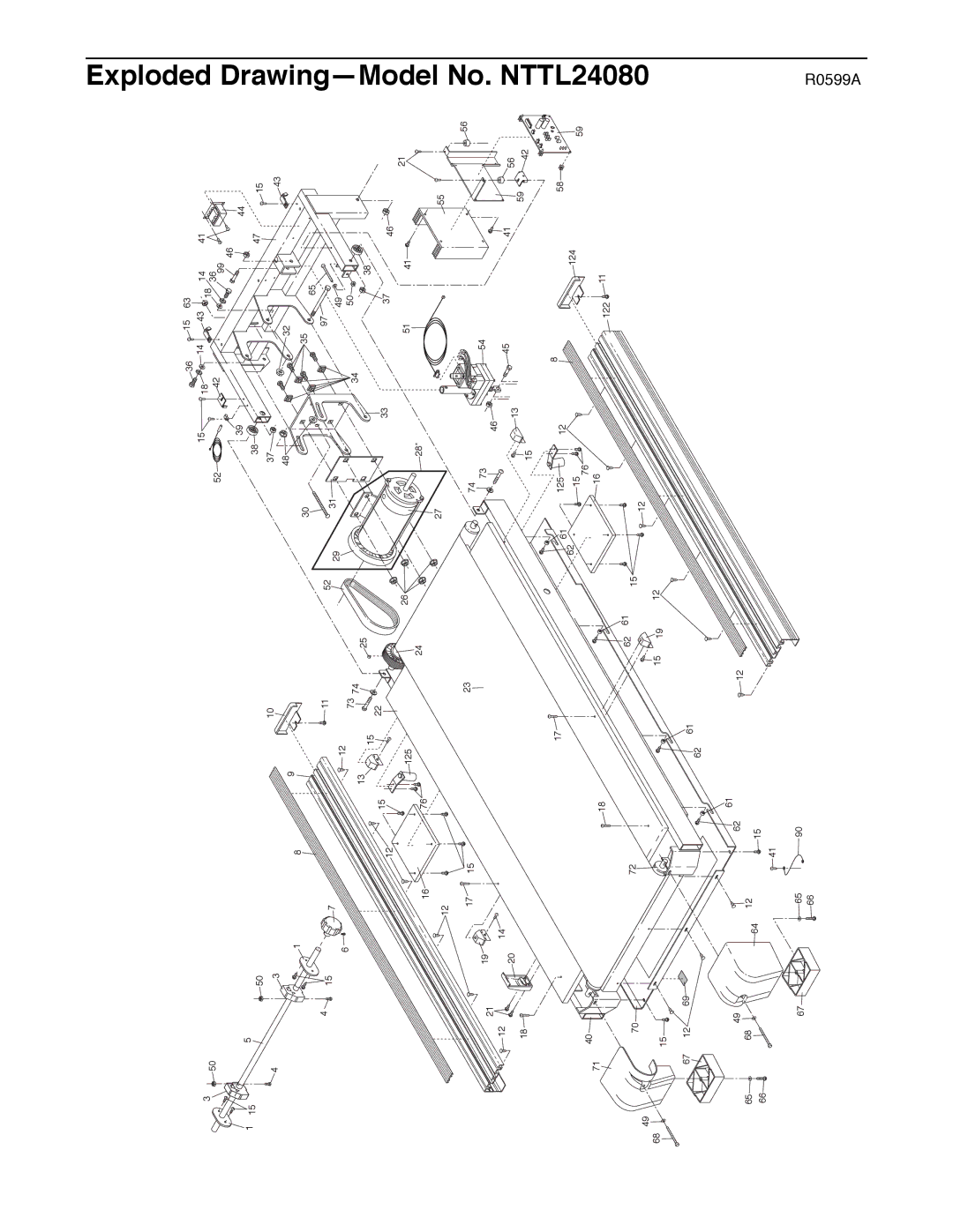 NordicTrack NTTL24080 manual Exploded DrawingÑModel No 