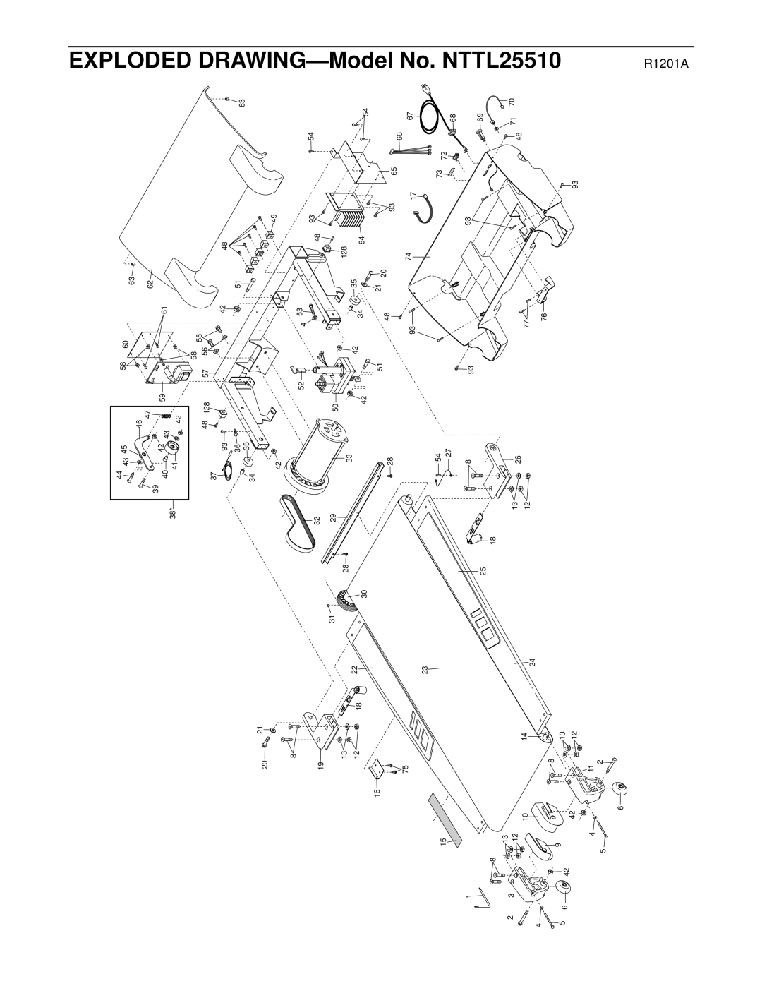 NordicTrack NTTL25510 manual R1201A 