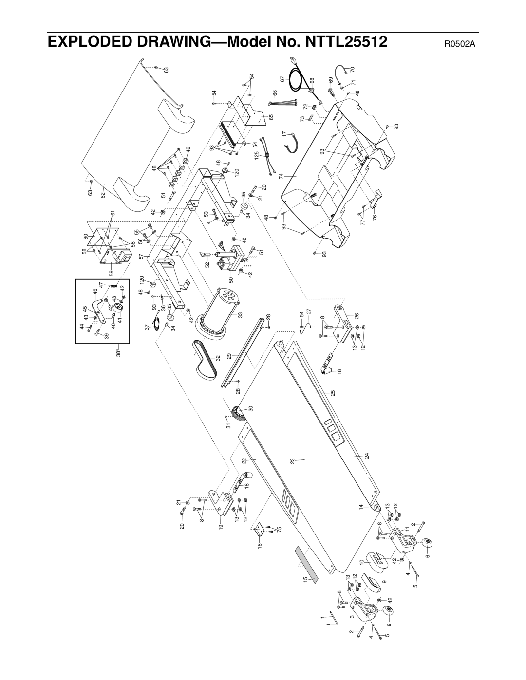 NordicTrack NTTL25512 manual R0502A 