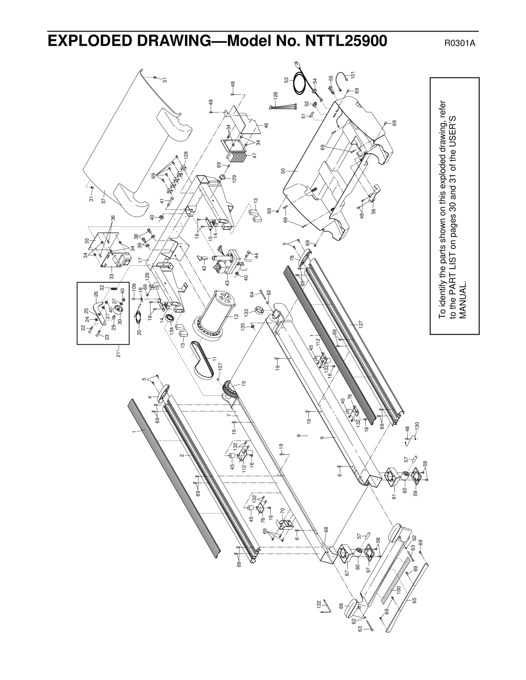 NordicTrack NTTL25900 manual 