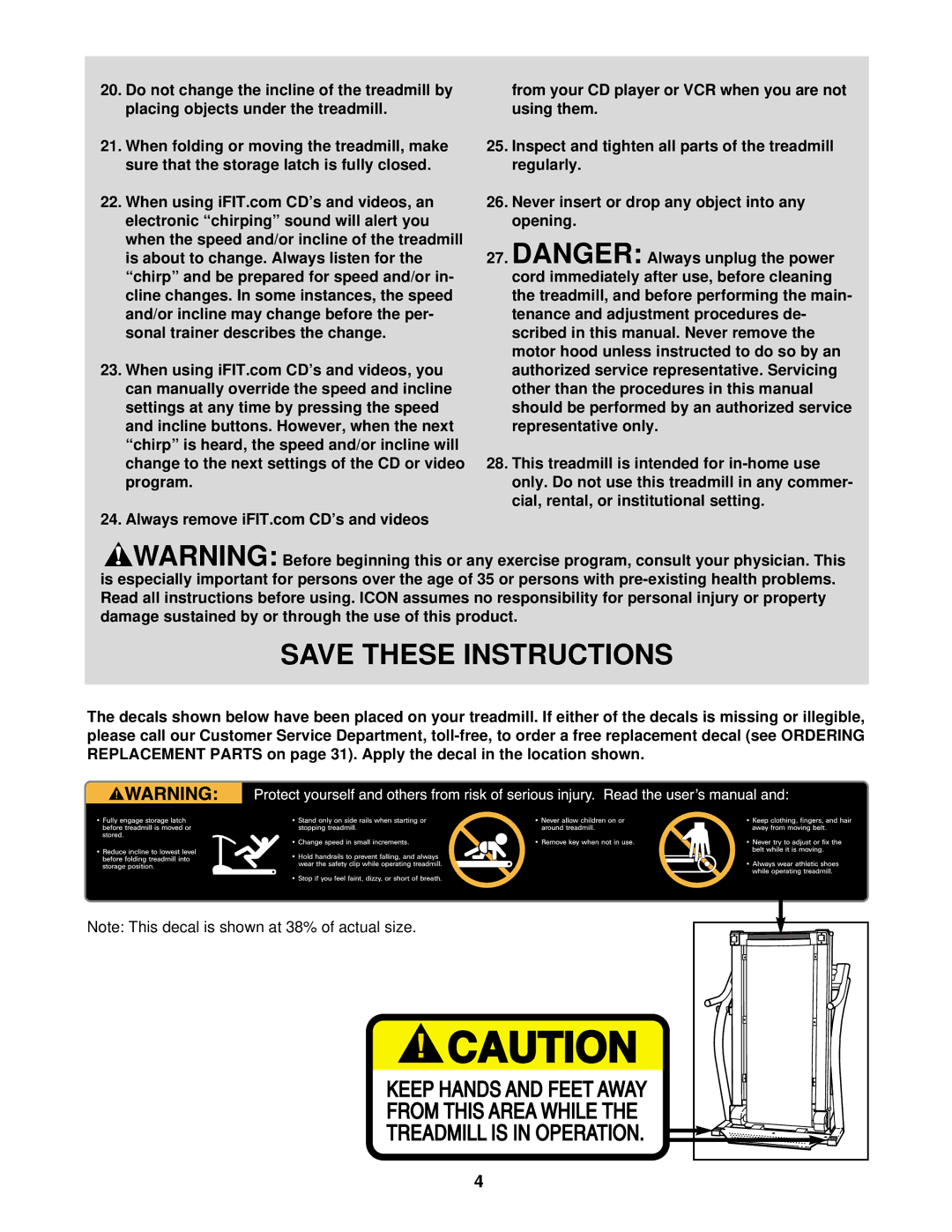 NordicTrack NTTL25901 manual 