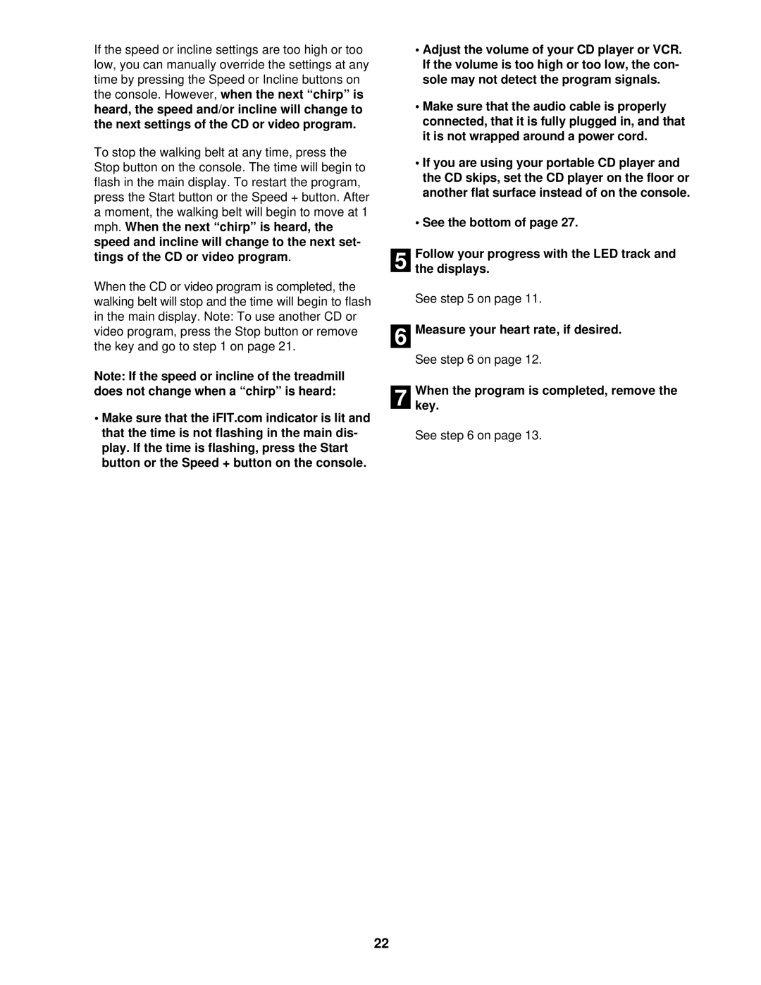 NordicTrack NTTL25905 user manual Measure your heart rate, if desired, Whenkey. the program is completed, remove 