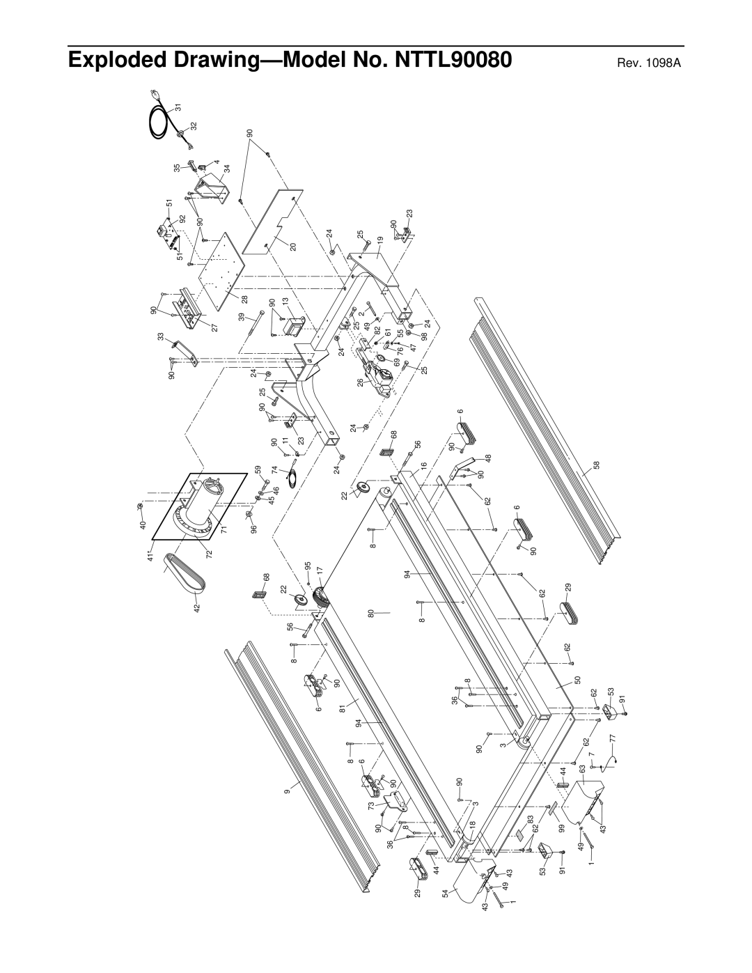 NordicTrack NTTL90080 manual Rev a 