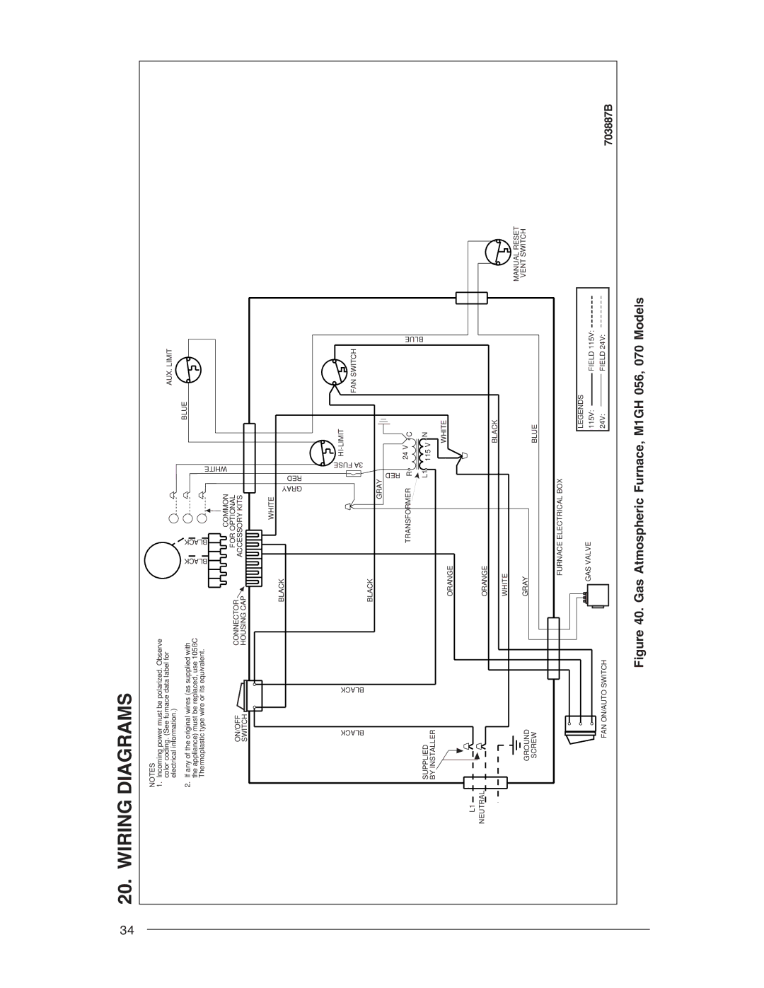 Nordyne M1S, M1G, M1B, M1M owner manual Wiring Diagrams 