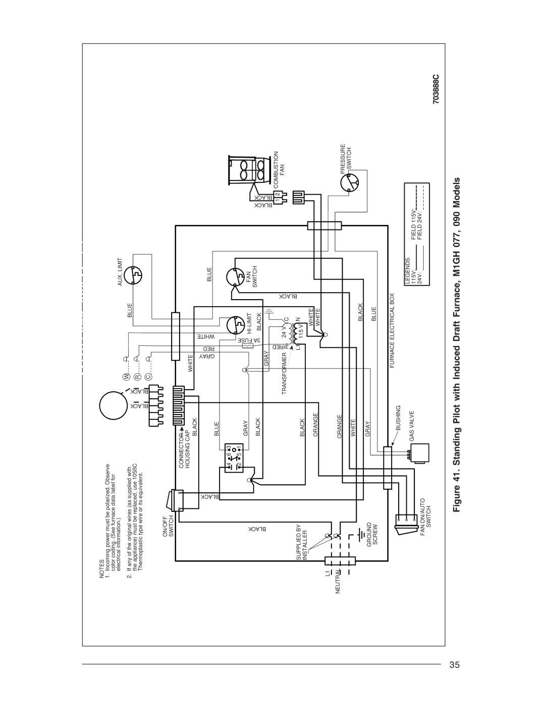 Nordyne M1M, M1B, M1S owner manual M1GH 077, 090 Models 