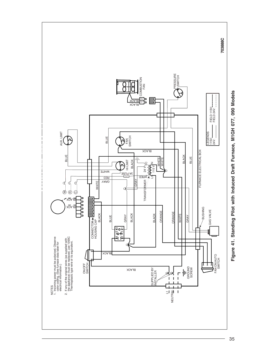 Nordyne M1M, M1B, M1S owner manual M1GH 077, 090 Models 