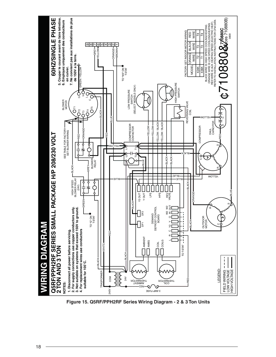 Nordyne R-410A user manual Wiring Diagram, Ton Units 