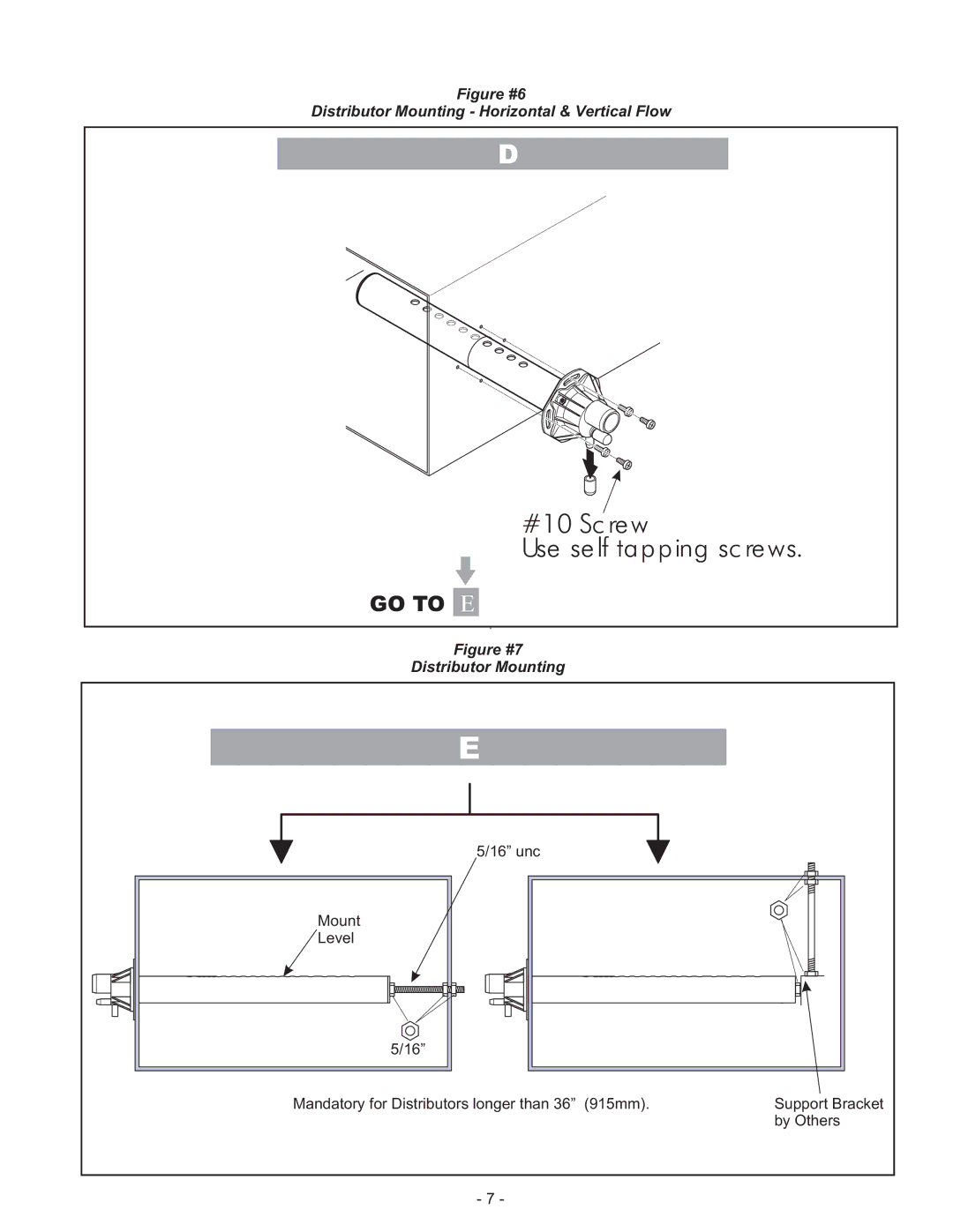 Nortec ASD, CSD, BSD installation manual #10 Sc re w Use se lf tapping sc re ws 