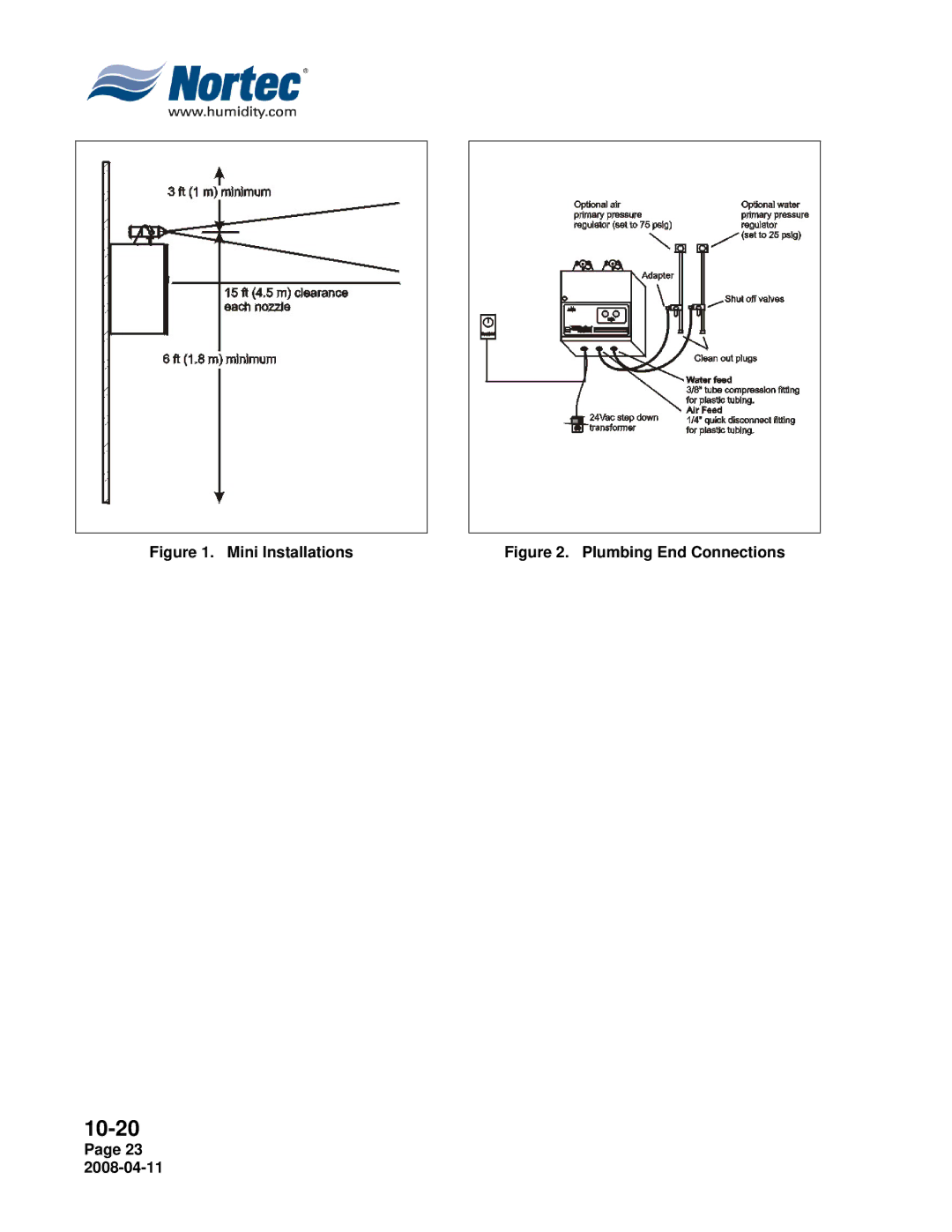 Nortec Industries Airfog Series installation manual Mini Installations 