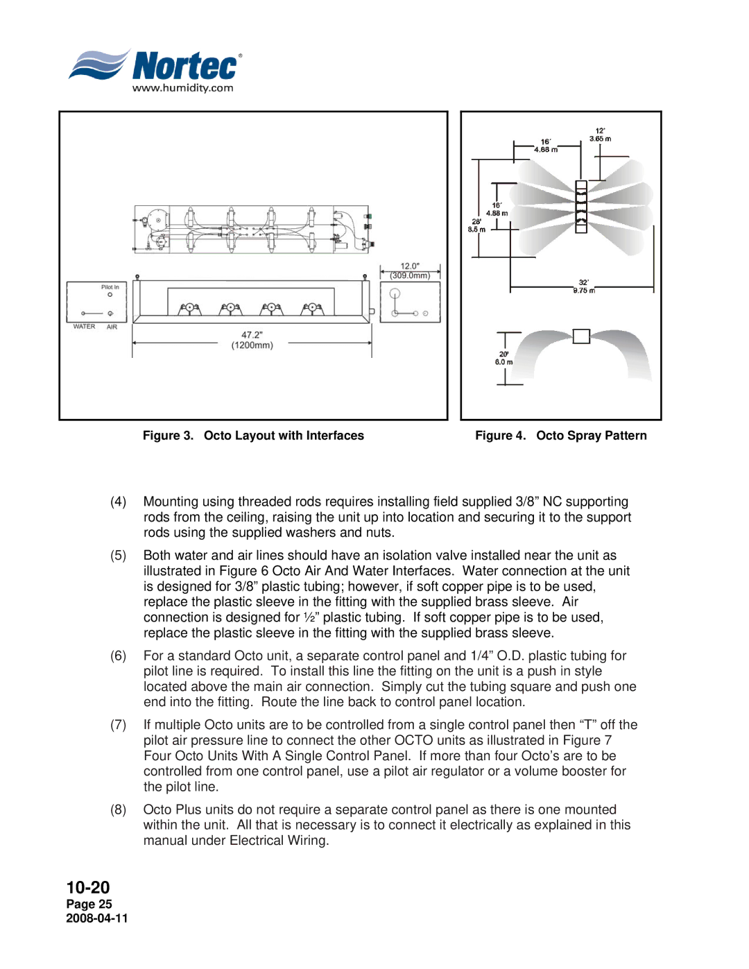 Nortec Industries Airfog Series installation manual Octo Layout with Interfaces 