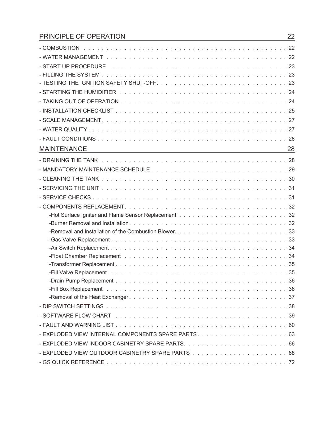 Nortec Industries GS Series manual Principle of Operation 