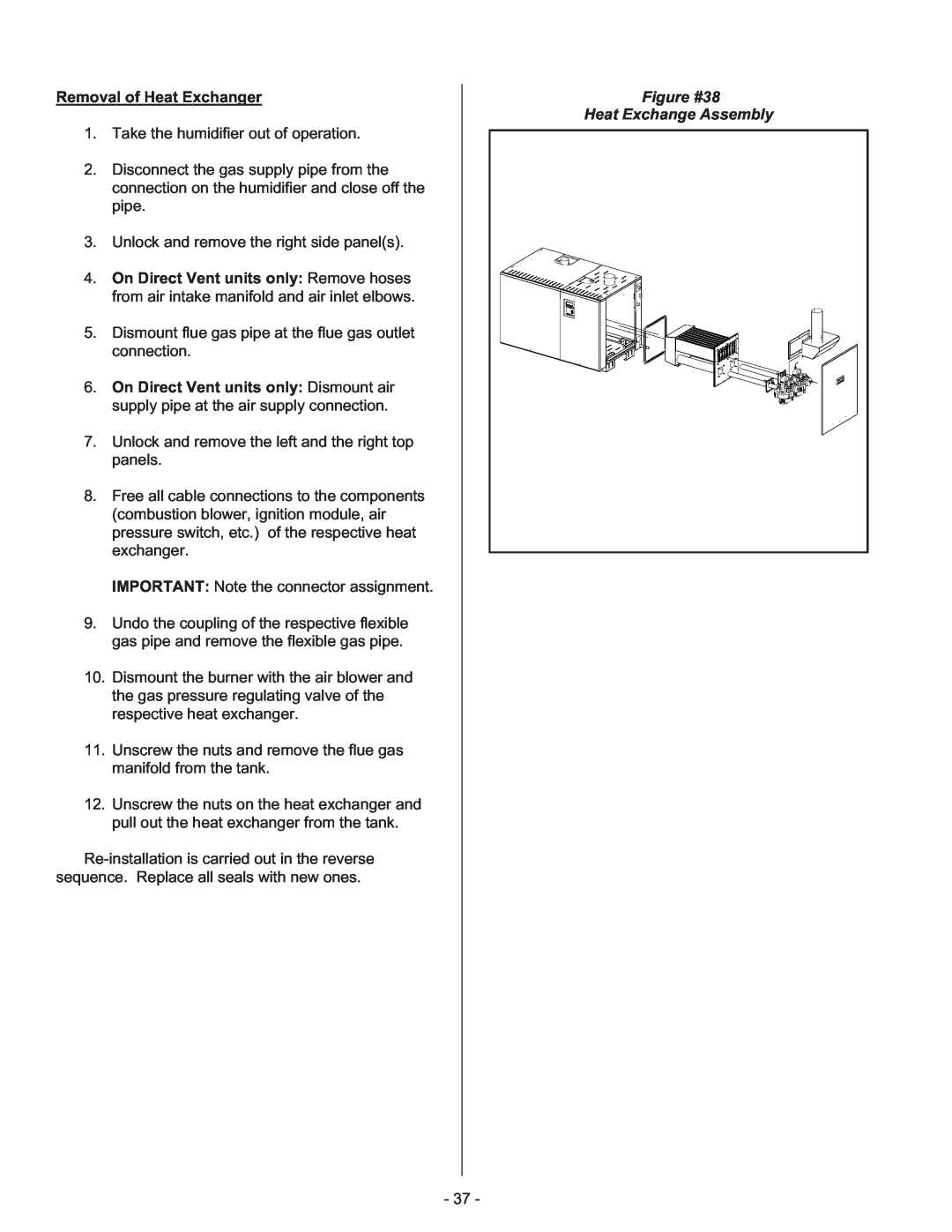 Nortec Industries GS Series manual Figure #38 Heat Exchange Assembly 