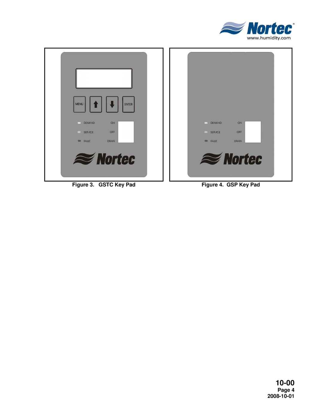 Nortec Industries GSP Indoor, GSTC Outdoor, GSTC Indoor manual Gstc Key Pad 