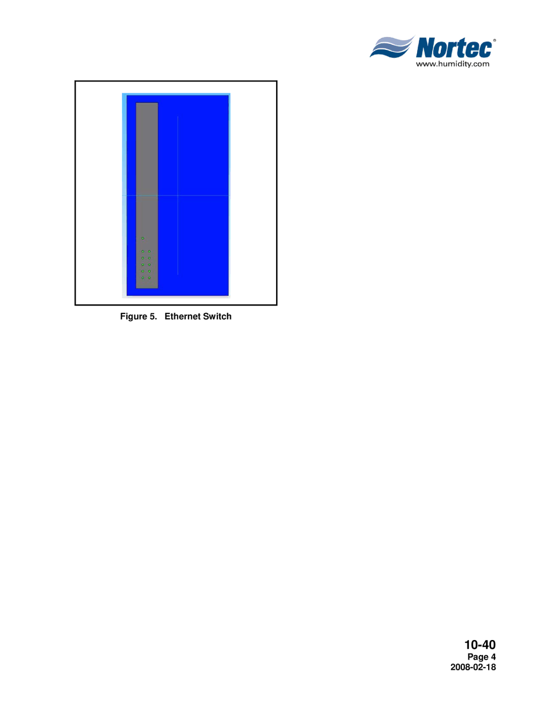 Nortec Industries NHTC Series installation manual Ethernet Switch 