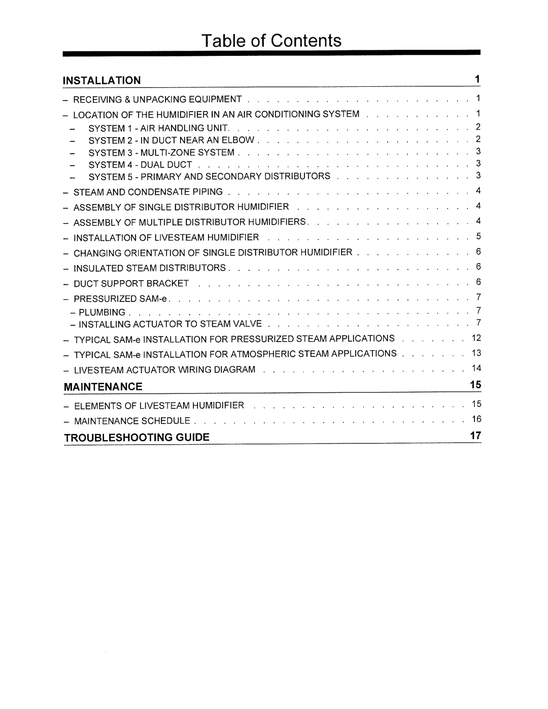 Nortec Industries Steam Injection Humidifiers manual 