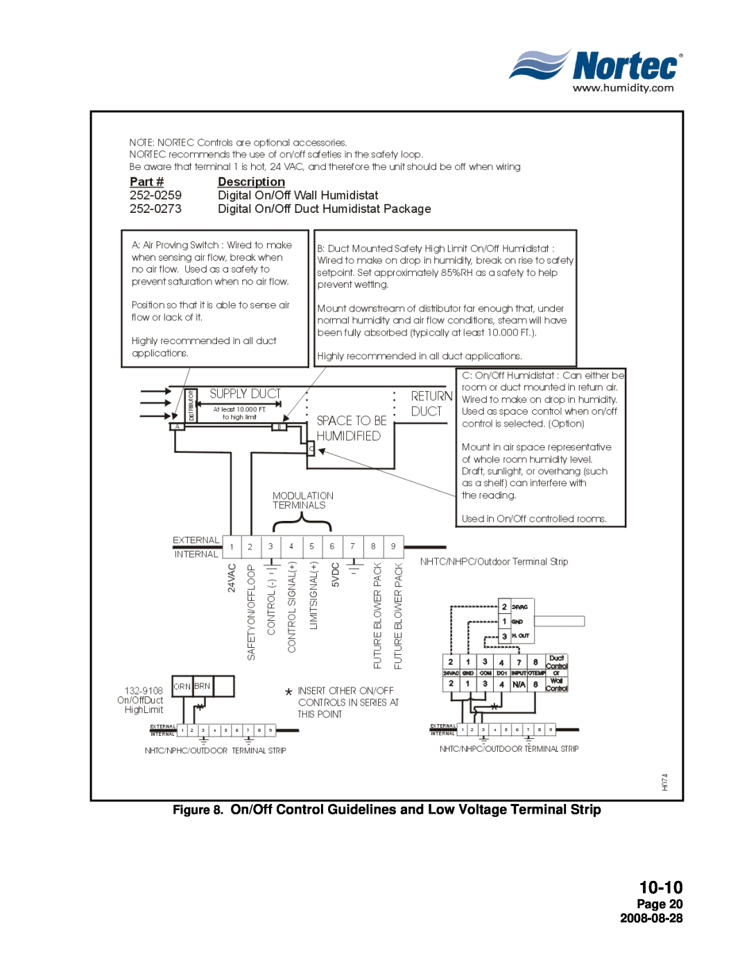 Nortec NH Series installation manual 10-10, Page 