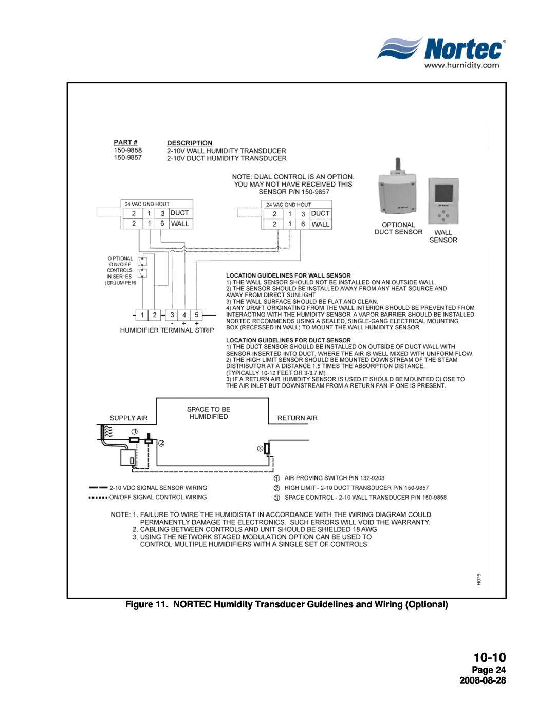 Nortec NH Series installation manual 10-10, Page 24 