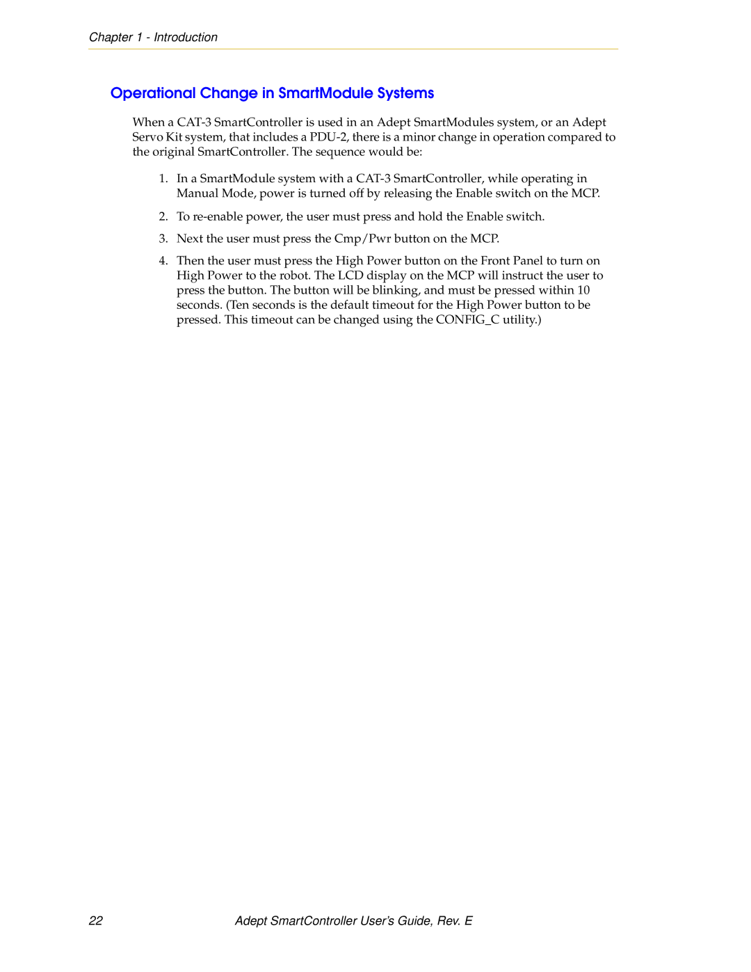 Nortech Systems RS-422/485, XUSR, RS-232/TERM, XSYS manual Operational Change in SmartModule Systems 