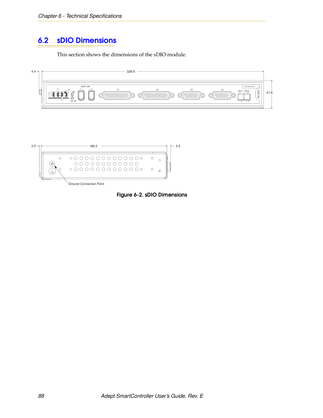 Nortech Systems XUSR, RS-232/TERM, RS-422/485, XSYS manual SDIO Dimensions, Technical Specifications 