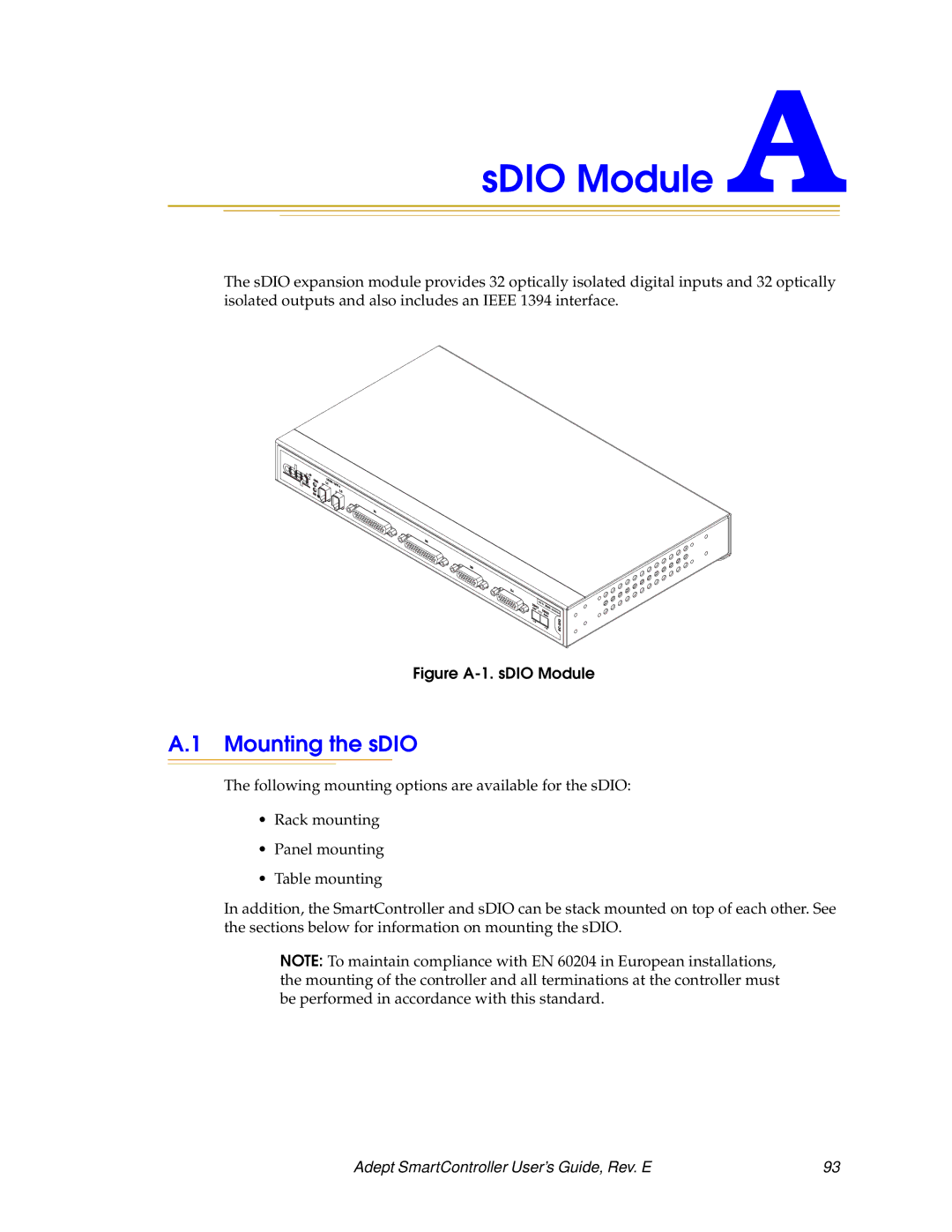 Nortech Systems RS-232/TERM, XUSR, RS-422/485, XSYS manual SDIO Module a, Mounting the sDIO 