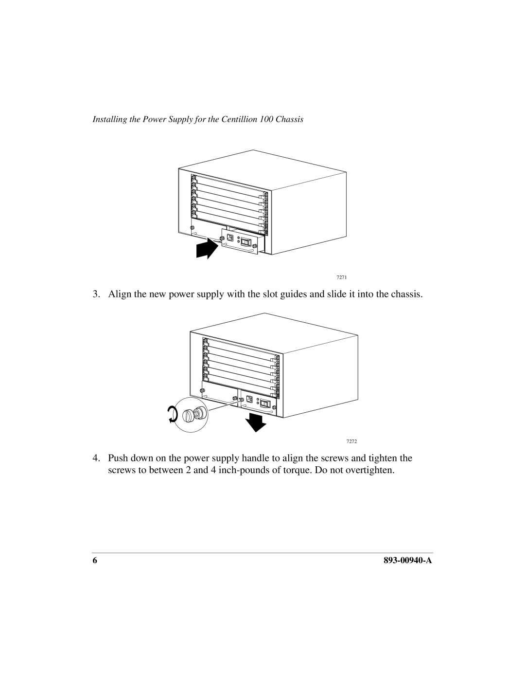 Nortel Networks 100 Chassis manual 7271 