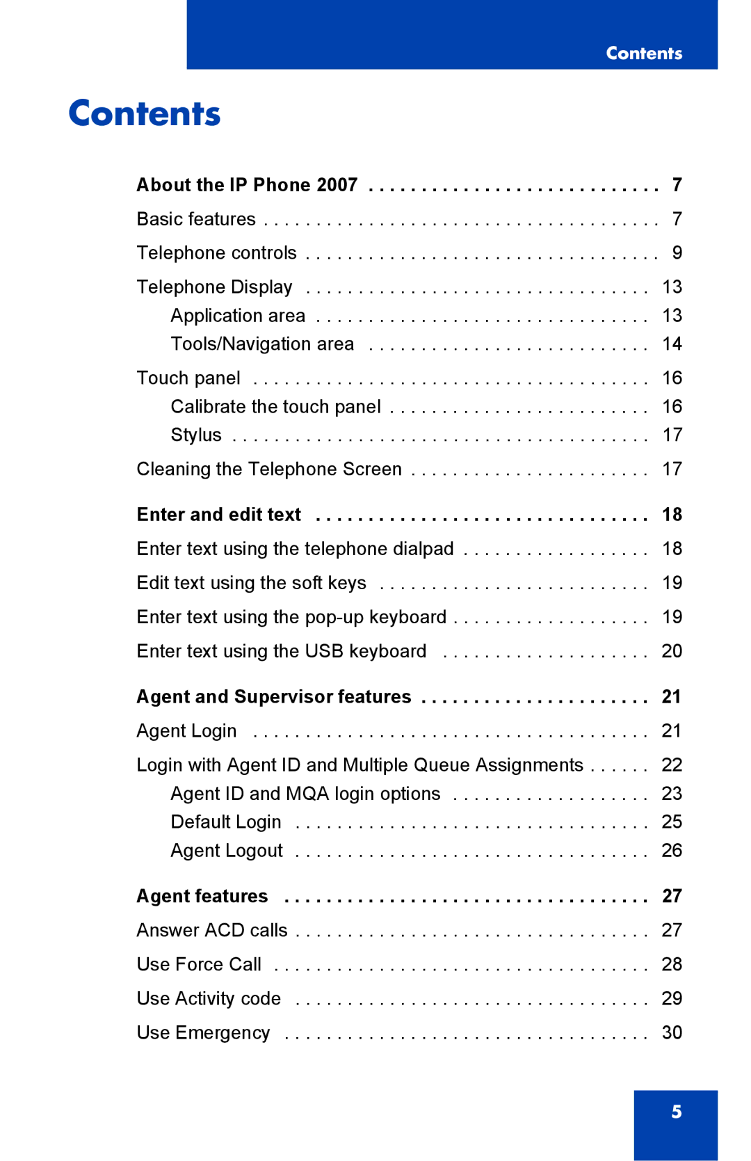 Nortel Networks 1000 manual Contents 