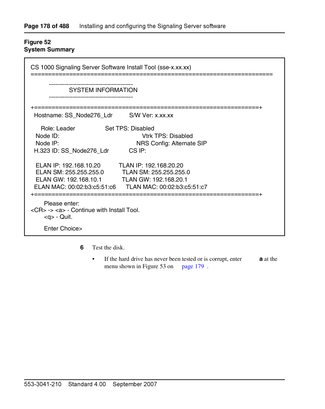 Nortel Networks 1000E warranty System Summary, System Information 