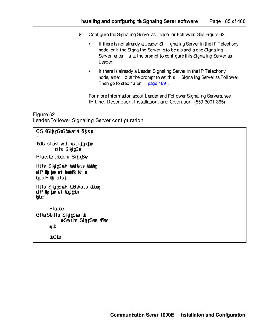 Nortel Networks 1000E warranty Leader/Follower Signaling Server configuration 