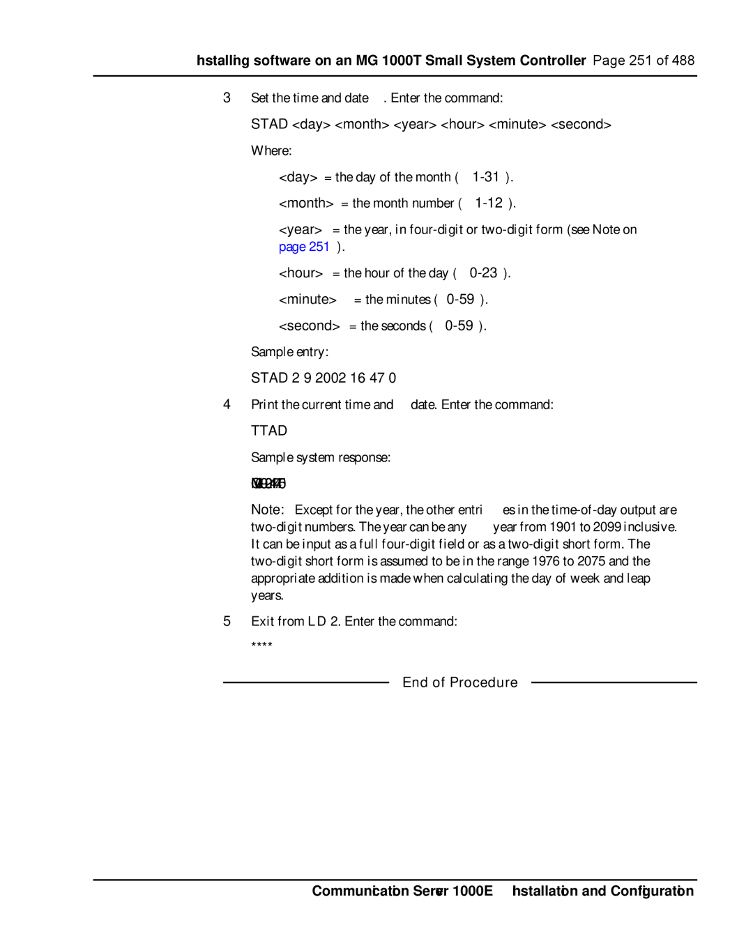 Nortel Networks 1000E warranty Ttad 