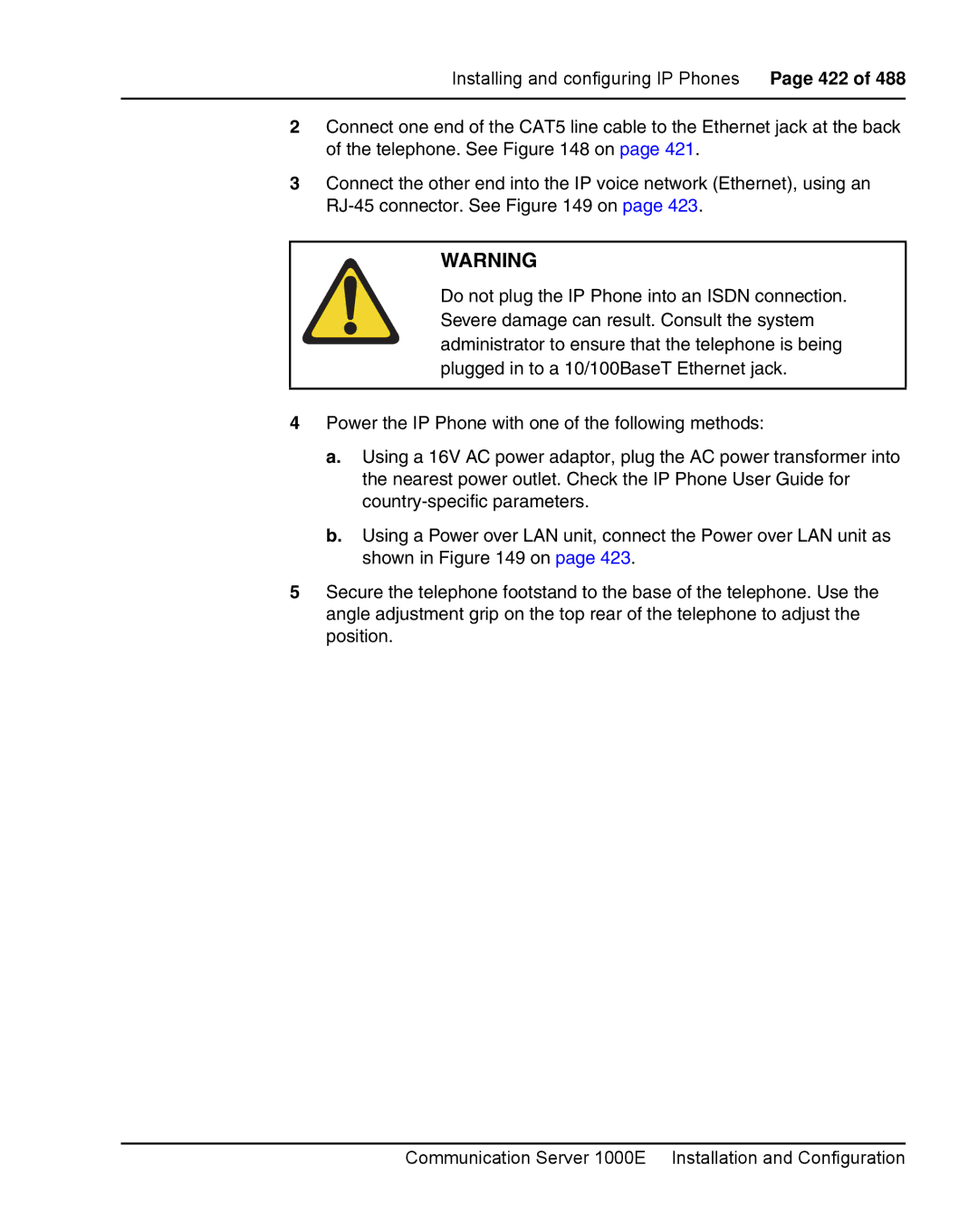 Nortel Networks 1000E warranty 