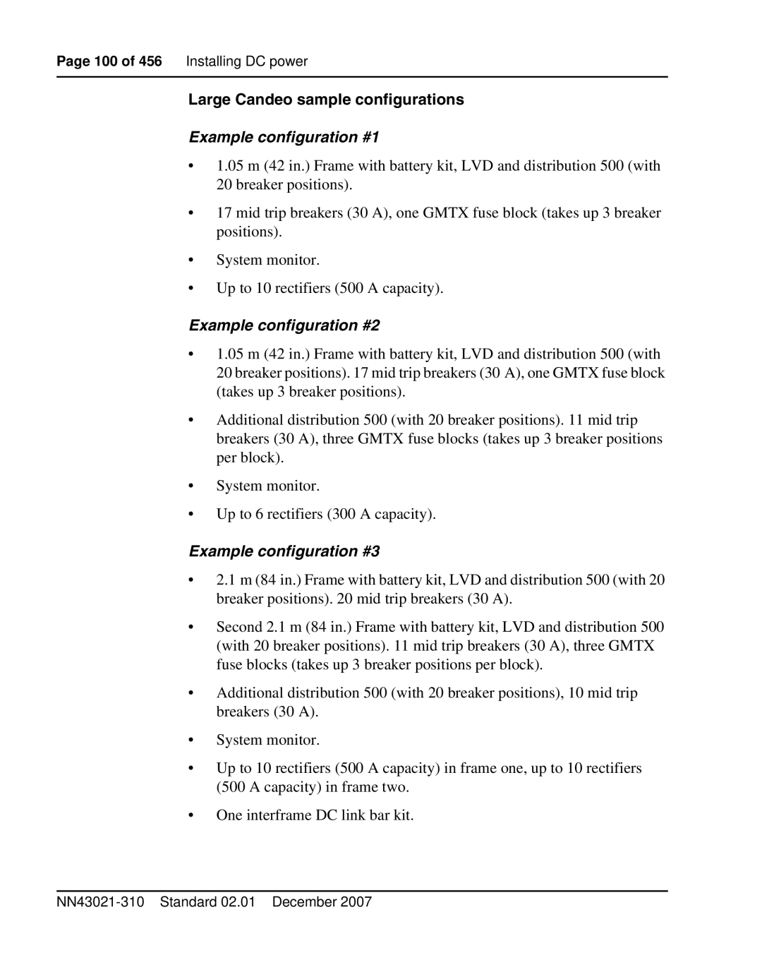 Nortel Networks 1000M warranty Example configuration #1 