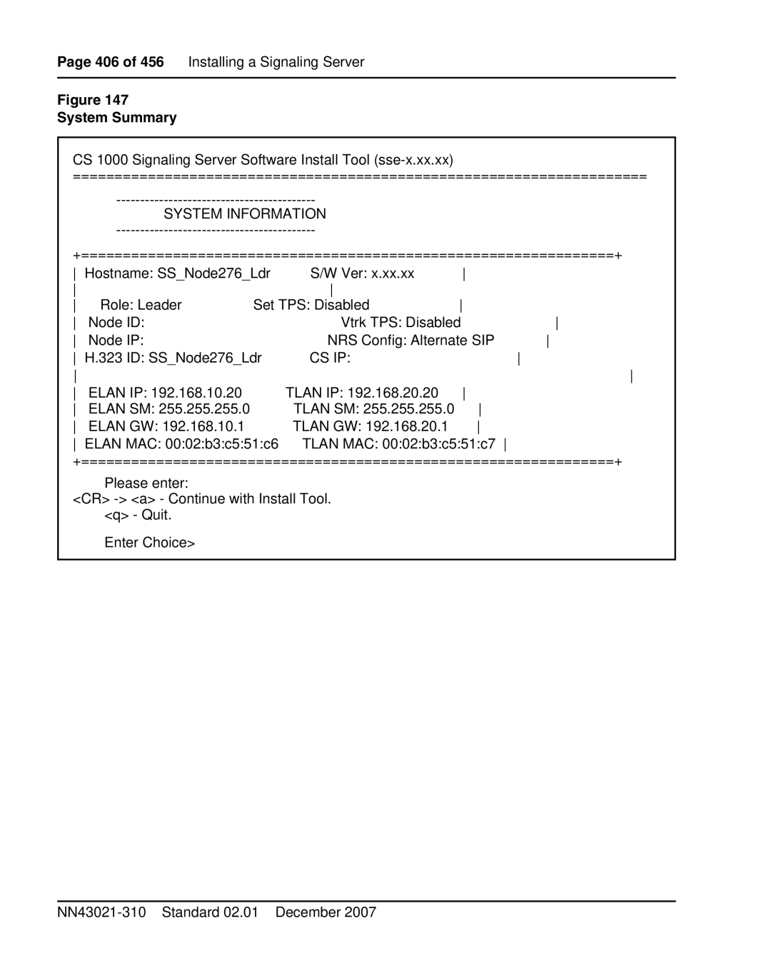 Nortel Networks 1000M warranty System Summary, System Information 