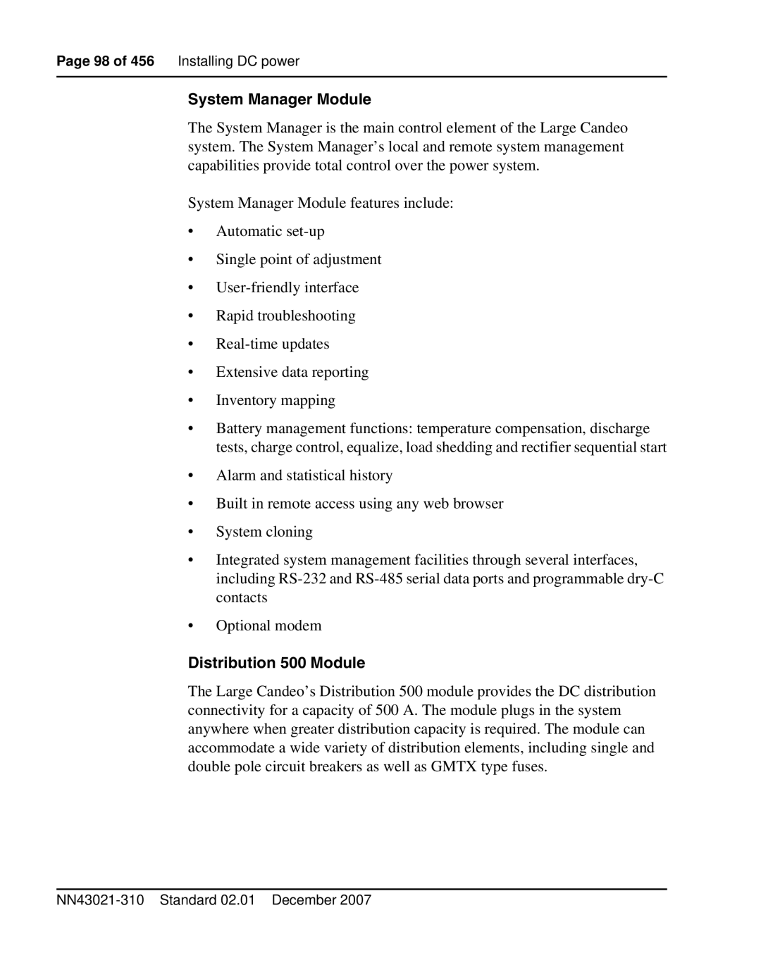 Nortel Networks 1000M warranty System Manager Module 